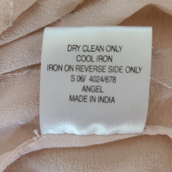 Reiss silk blouse w/ beading, silk lining - sz 10 - Picture 13 of 14